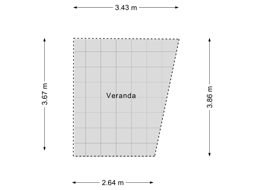 View floorplan of Veranda of Lombardije 20