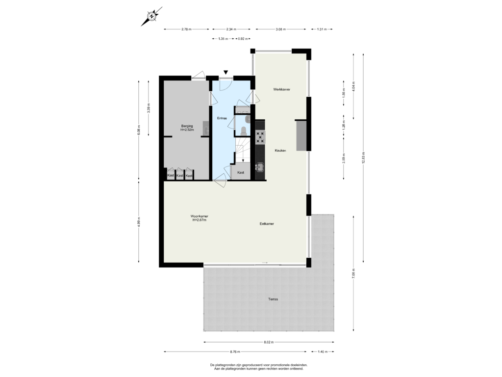 View floorplan of Begane Grond of Eb 7