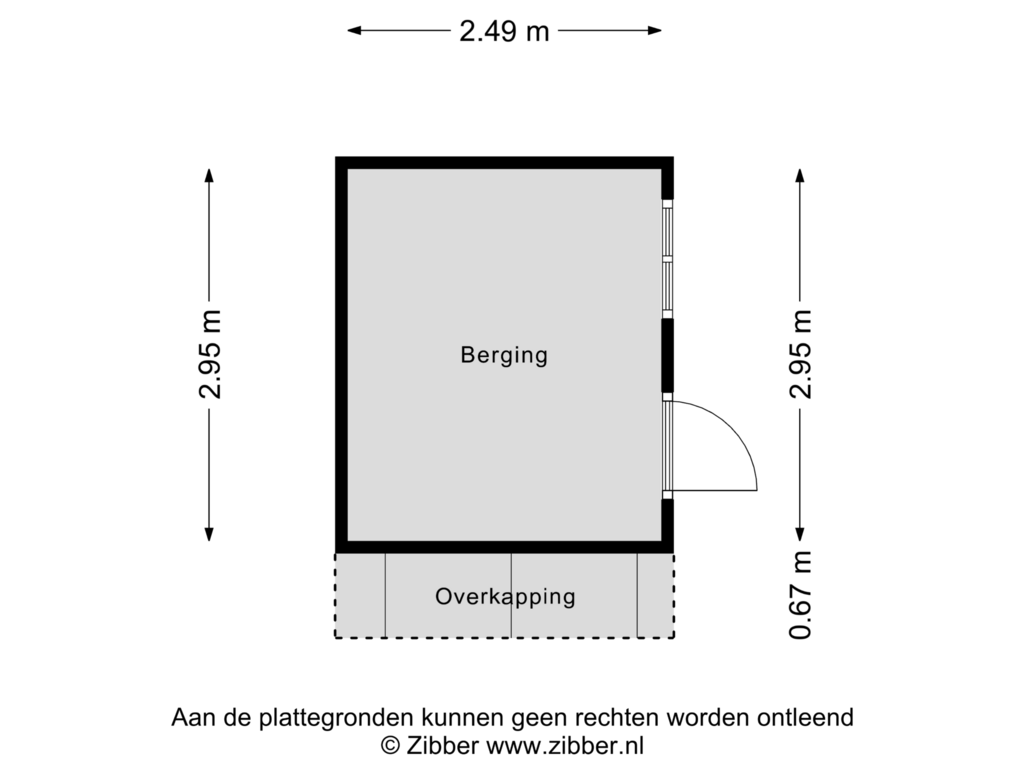 Bekijk plattegrond van Berging van De Poll-laan 5