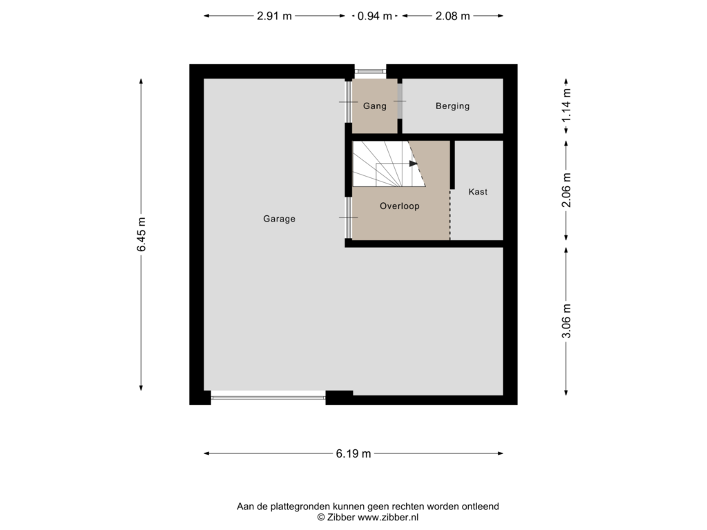 Bekijk plattegrond van Souterrain van De Poll-laan 5