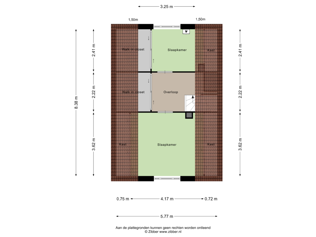 Bekijk plattegrond van Tweede Verdieping van Wolvenveen 21