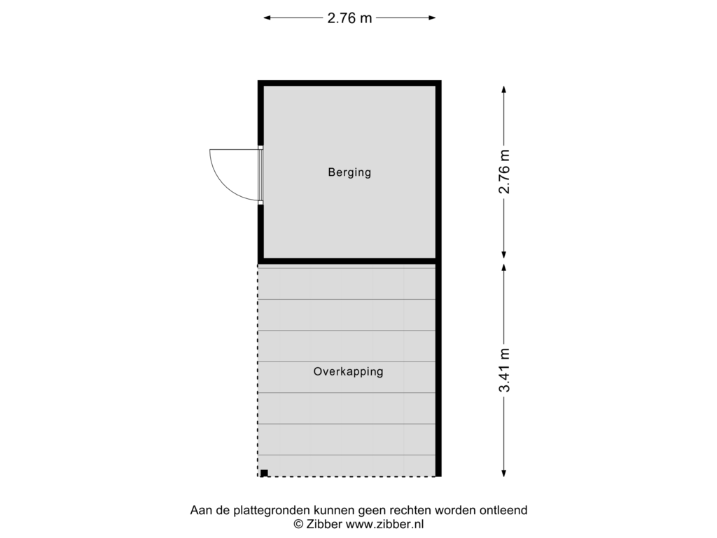 Bekijk plattegrond van Berging van Wolvenveen 21