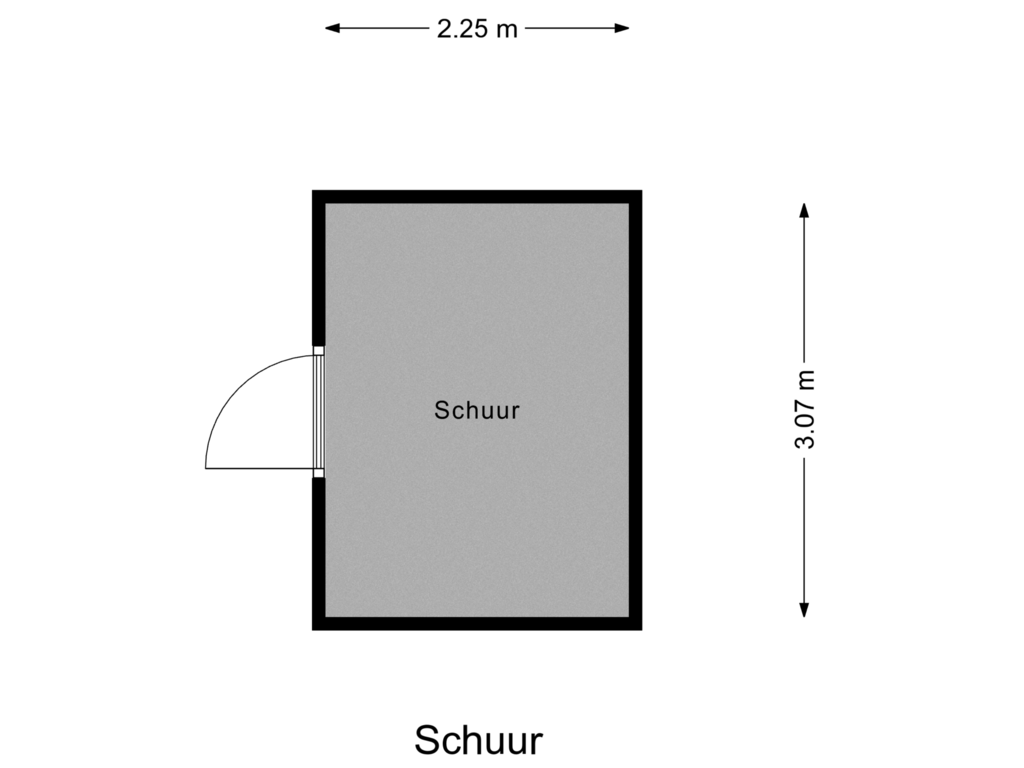 Bekijk plattegrond van Schuur van Keizersdam 25