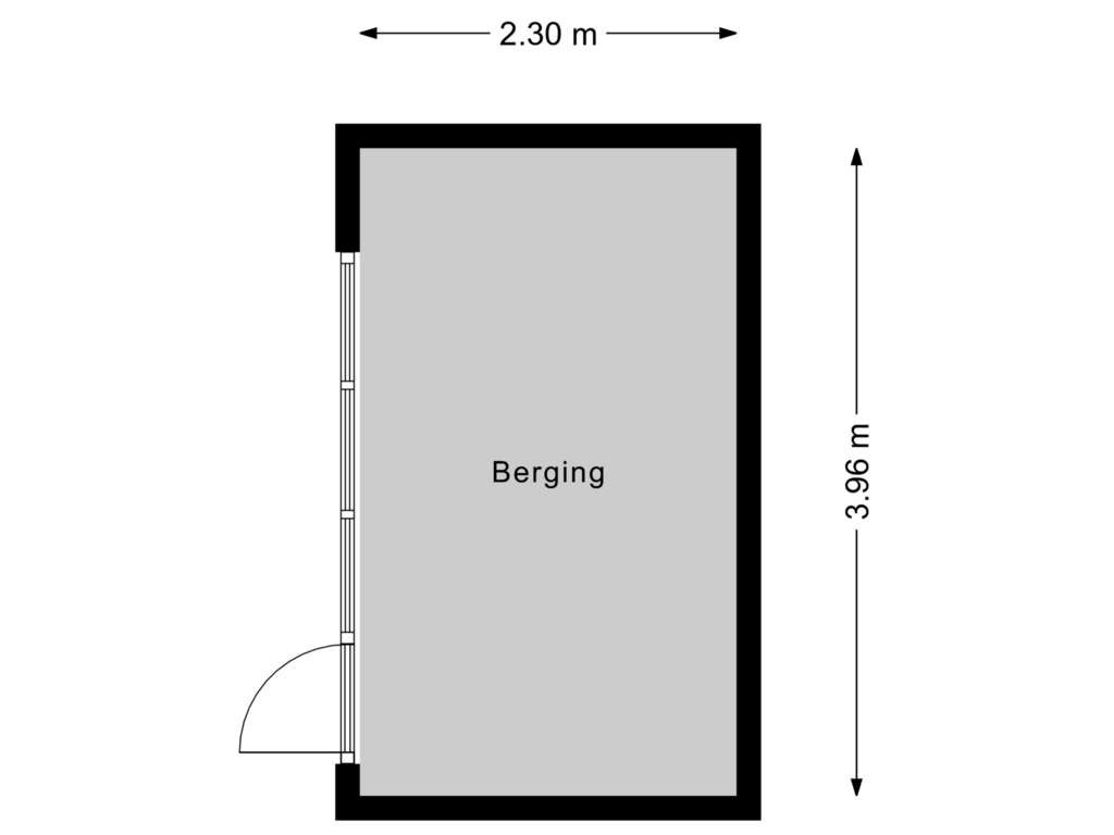 Bekijk plattegrond van Berging van van Limburg Stirumstraat 24