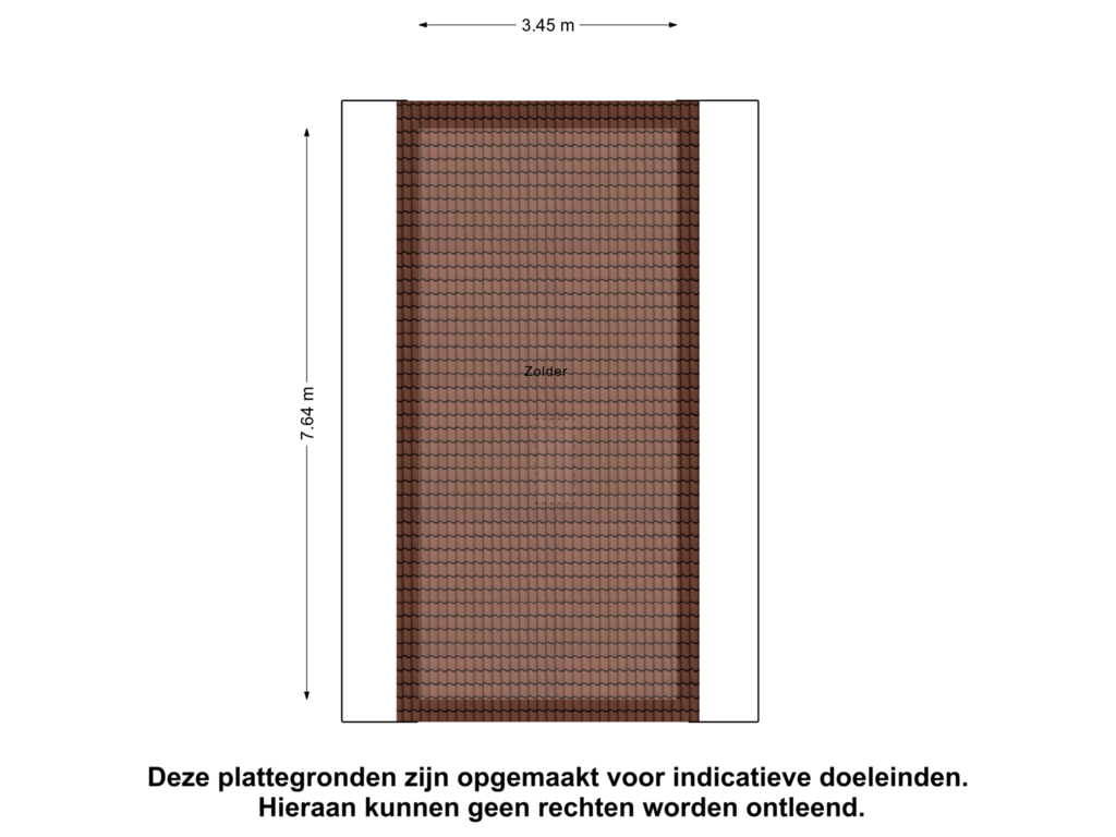 View floorplan of Zolder of Smitsweg 10