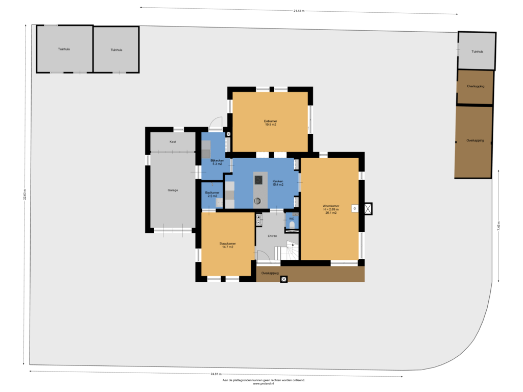 Bekijk plattegrond van Begane Grond Met Kavel van Schapendrift 6