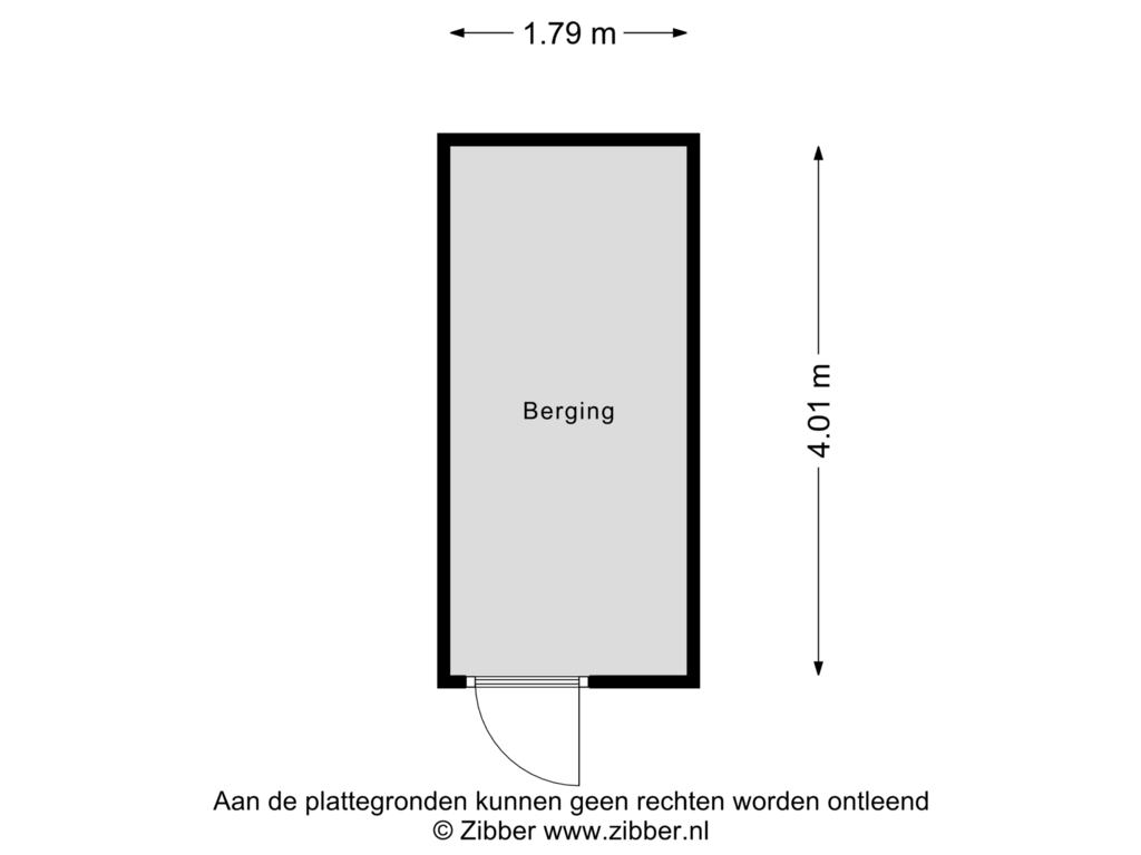 Bekijk plattegrond van Berging van Floralaan 48