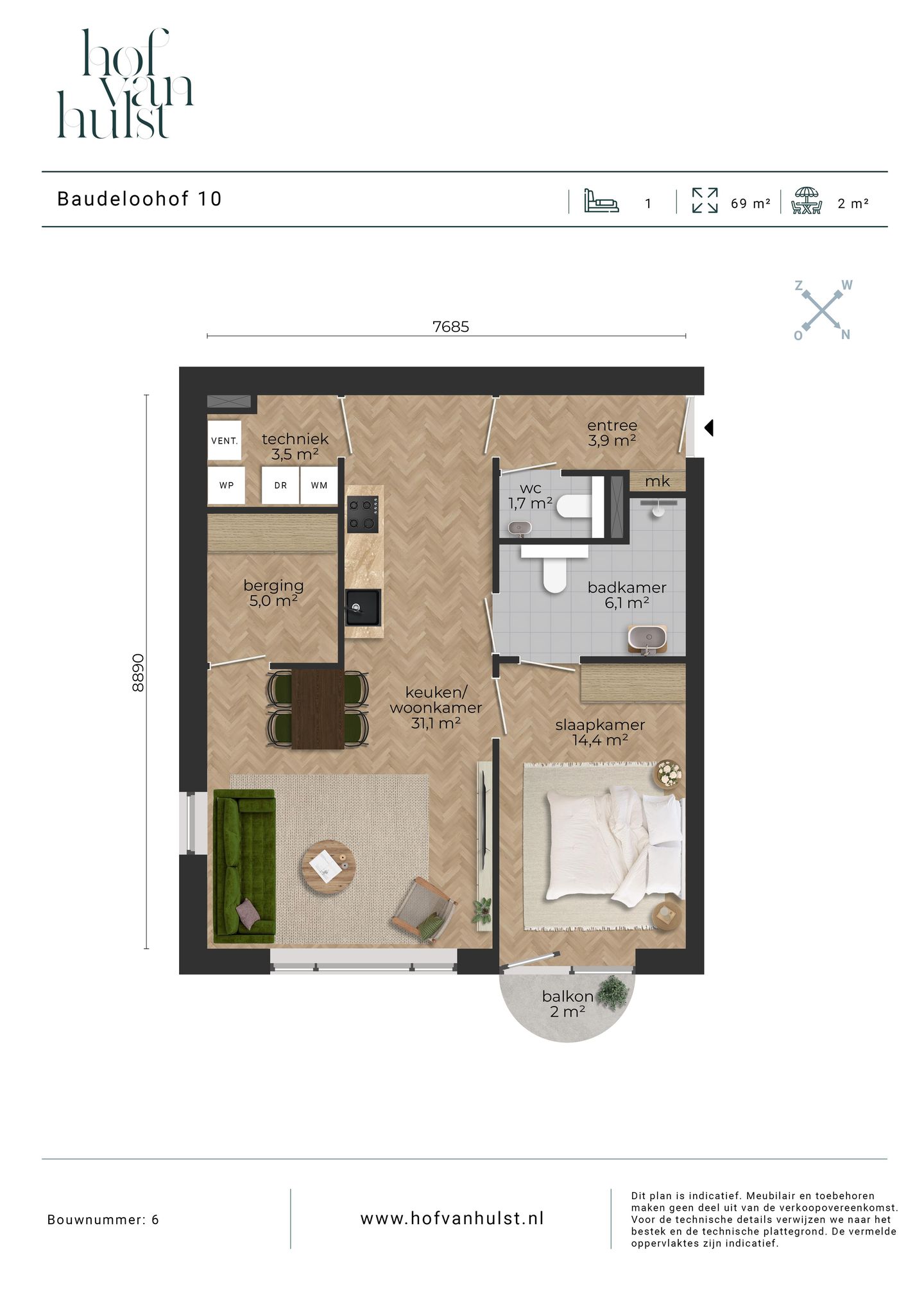 Photo 4 of Baudeloohof 10