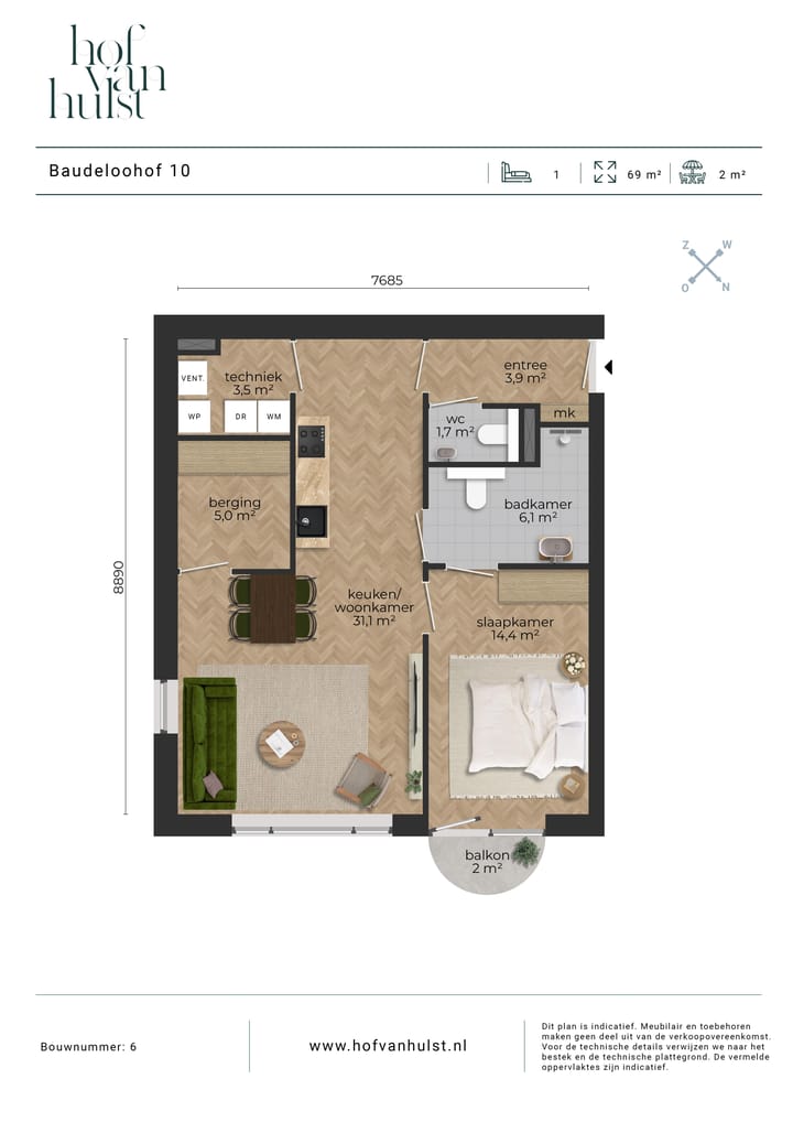 Photo 4 of Baudeloohof 10