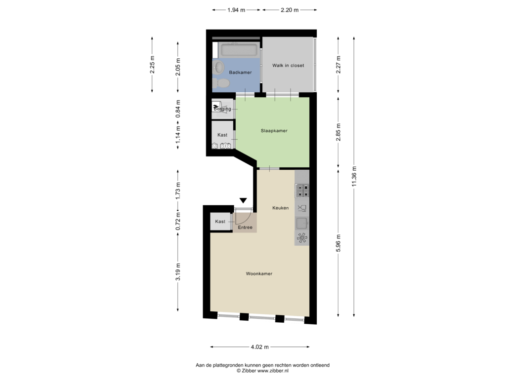 Bekijk plattegrond van Appartement van Raadhuisstraat 17-1