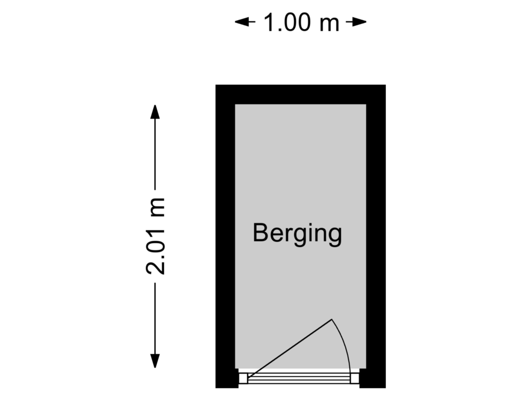 Bekijk plattegrond van Berging van Ronsseweg 125