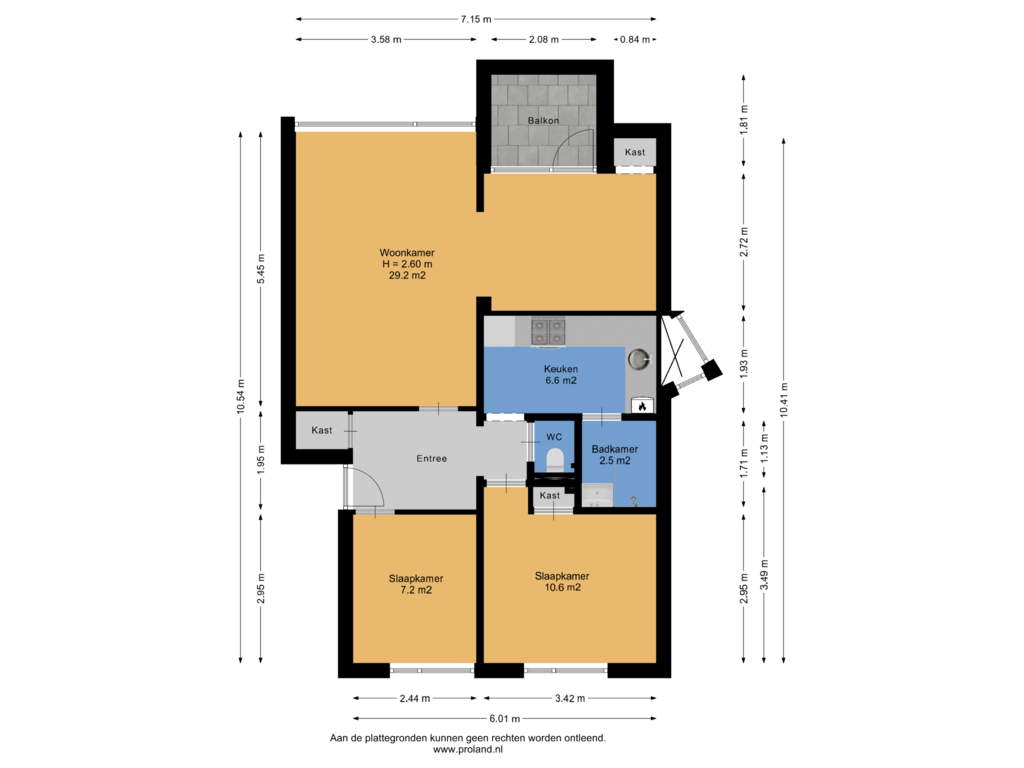 View floorplan of Appartement of Uiterdijksterweg 32