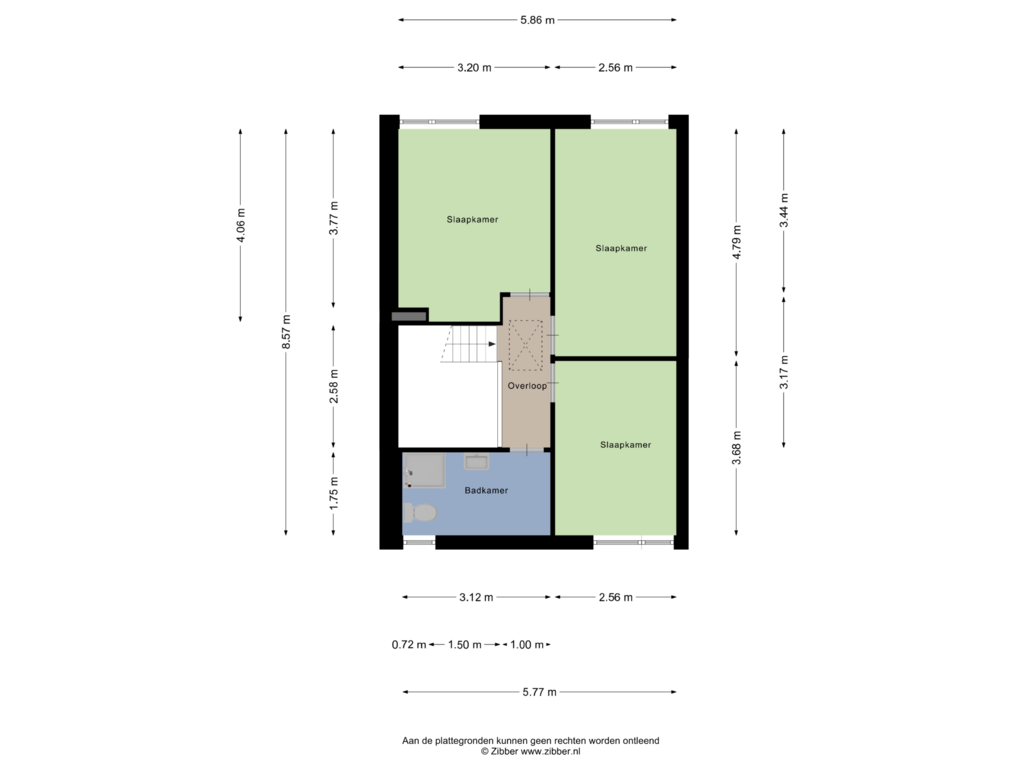 View floorplan of Eerste Verdieping of Aldenhof 3415