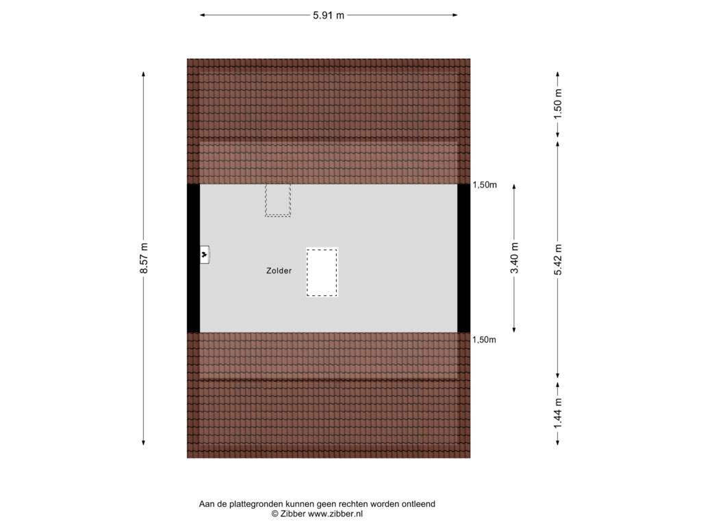 View floorplan of Zolder of Aldenhof 3415