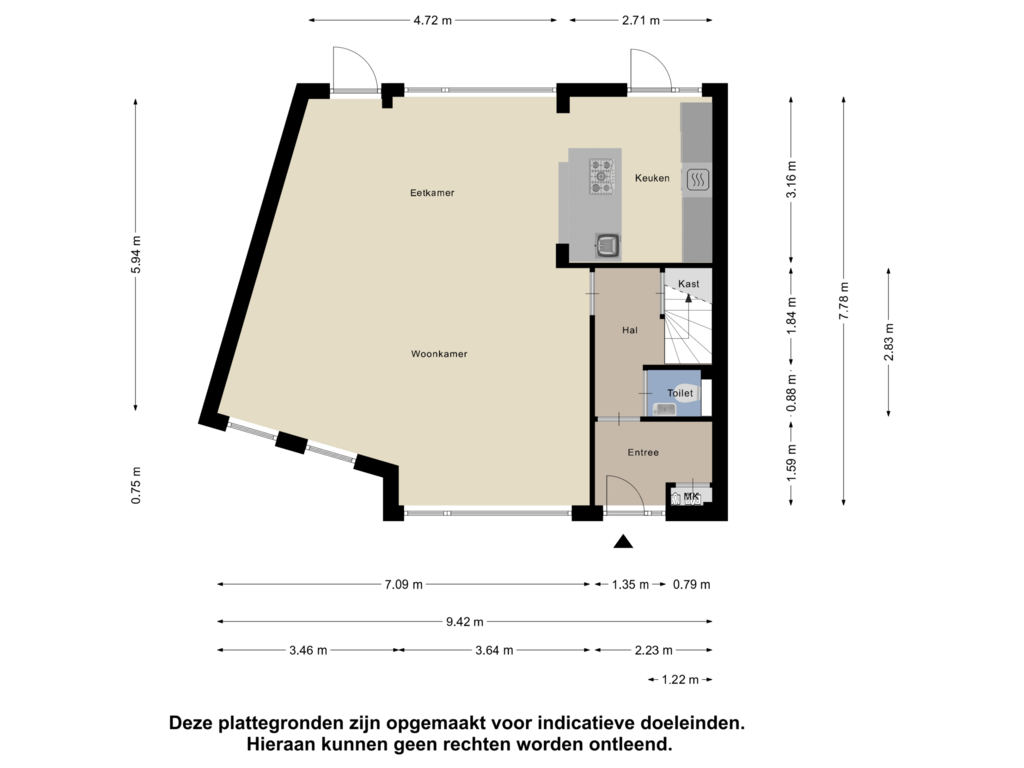 Bekijk plattegrond van Begane Grond van Kempenaar 11