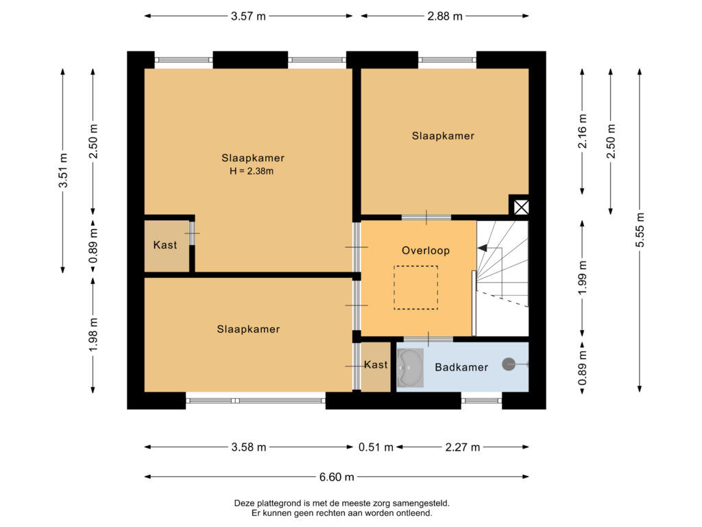 Bekijk plattegrond van Eerste verdieping van Scheepshellingstraat 99