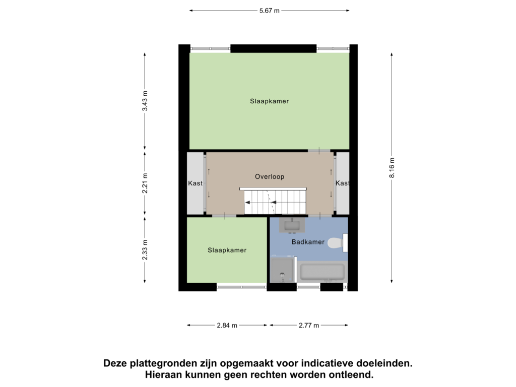 Bekijk plattegrond van Eerste Verdieping van Indira Gandhilaan 60