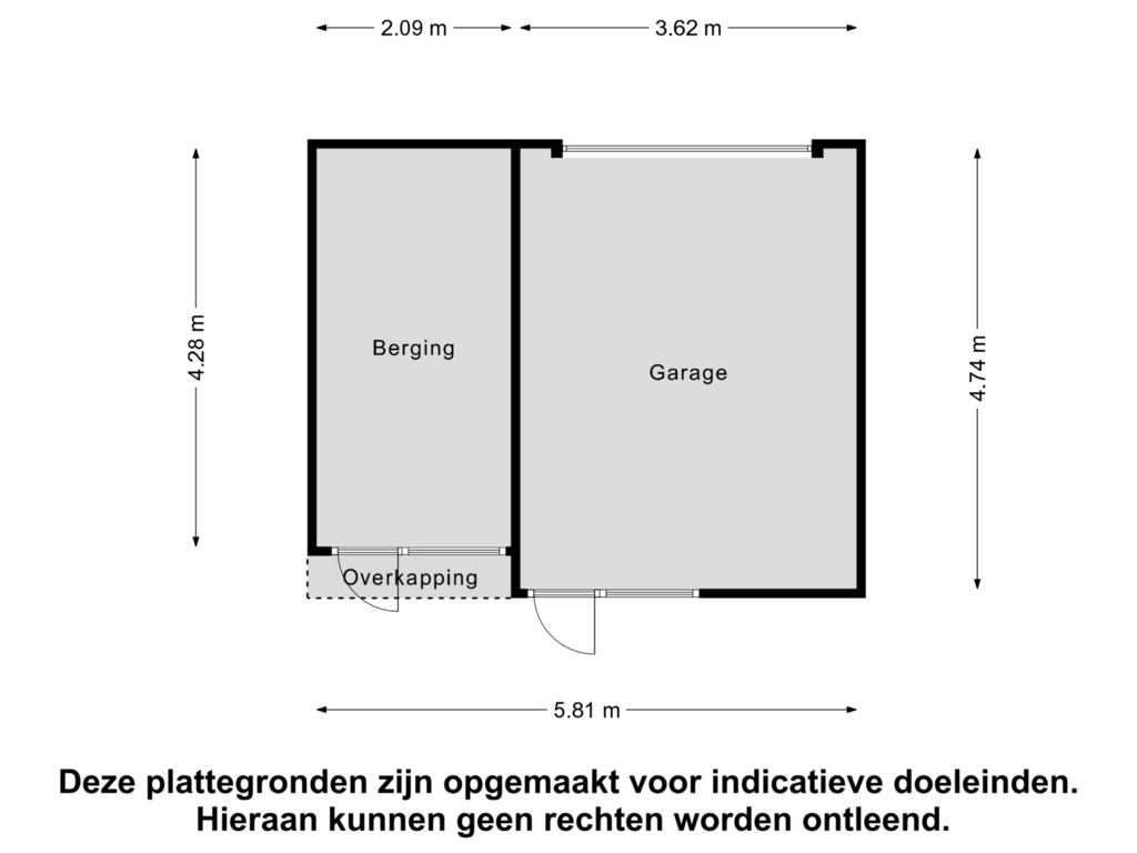 Bekijk plattegrond van Garage van Indira Gandhilaan 60