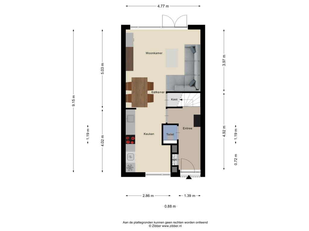 Bekijk plattegrond van Begane Grond van Corversbos 41