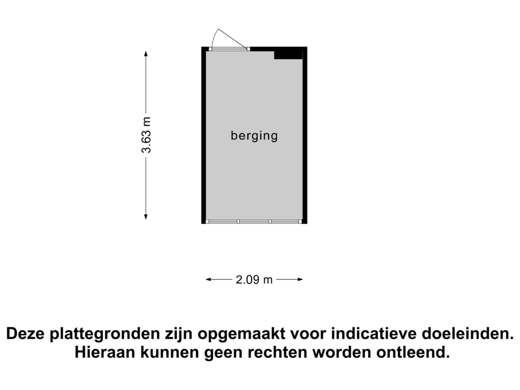 Bekijk plattegrond van Berging van Hogenbanweg 150-C