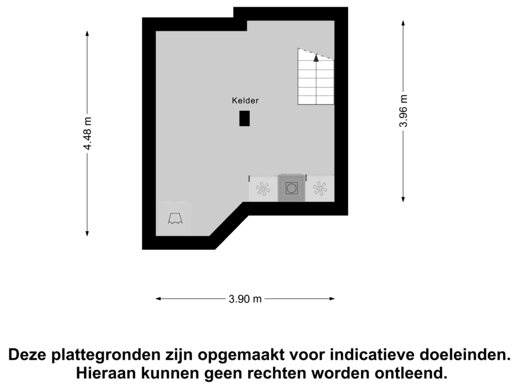 View floorplan of Kelder of Bongerdstraat 9