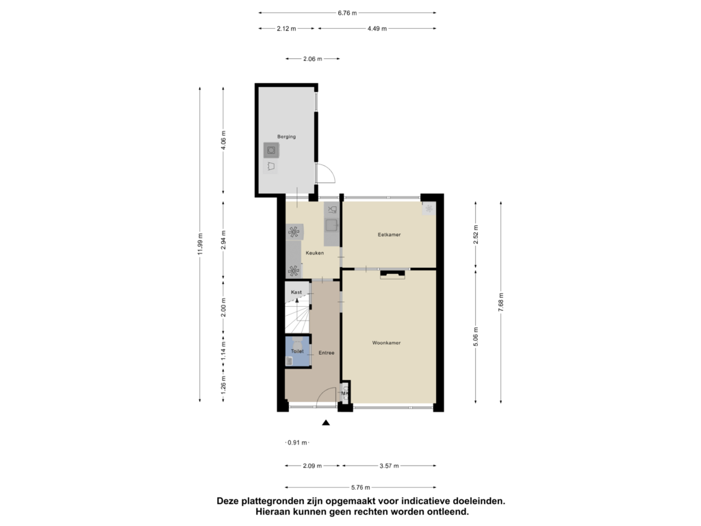 Bekijk plattegrond van Begane Grond van Ida van Tiarastrjitte 8