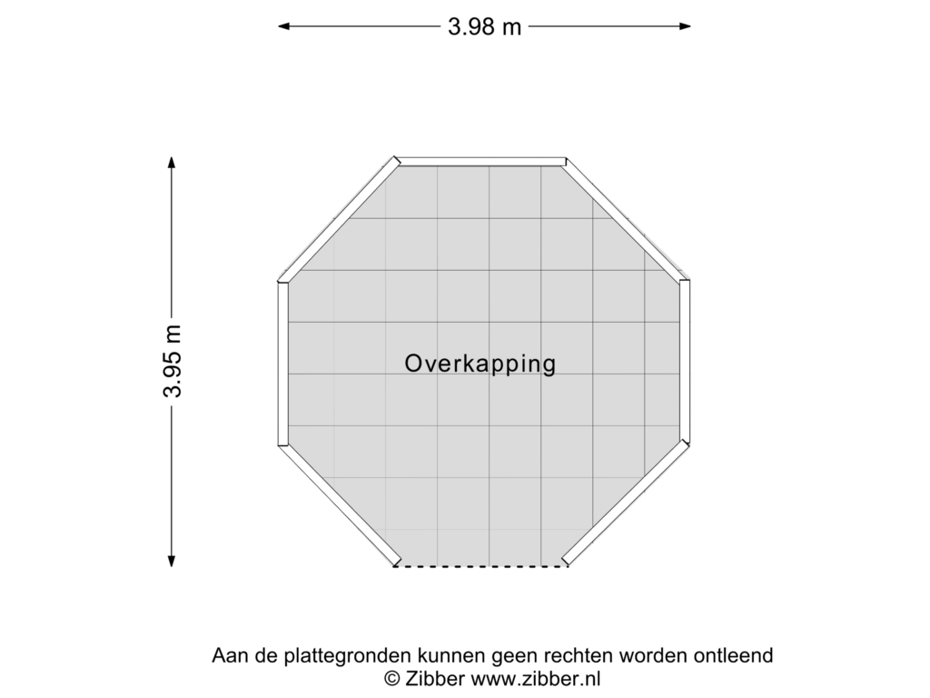 Bekijk plattegrond van Overkapping van John F. Kennedystraat 91