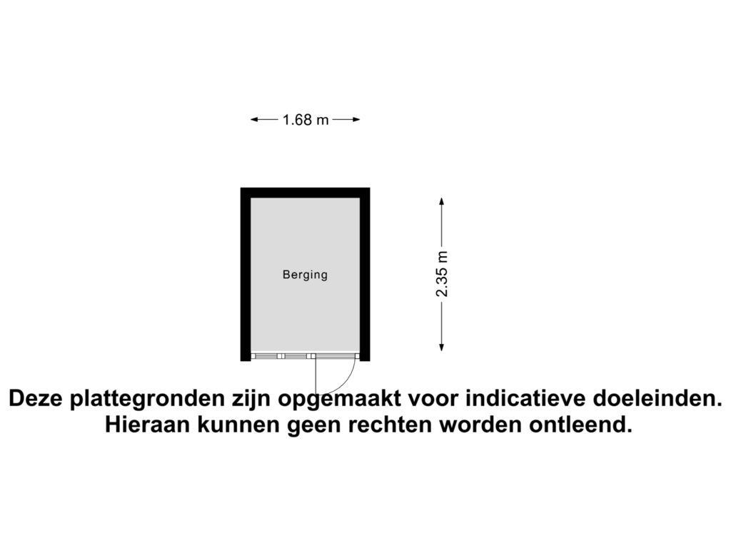 Bekijk plattegrond van Berging van Teding van Berkhoutstraat 25-I