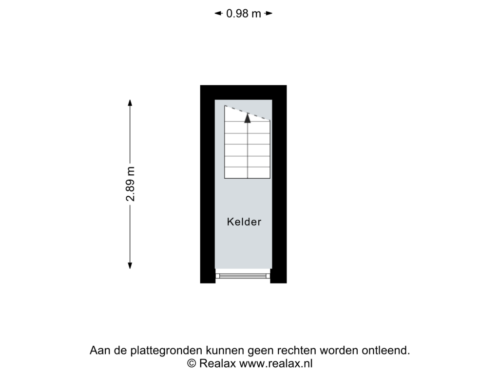 View floorplan of Kelder of ter Borgweg 3