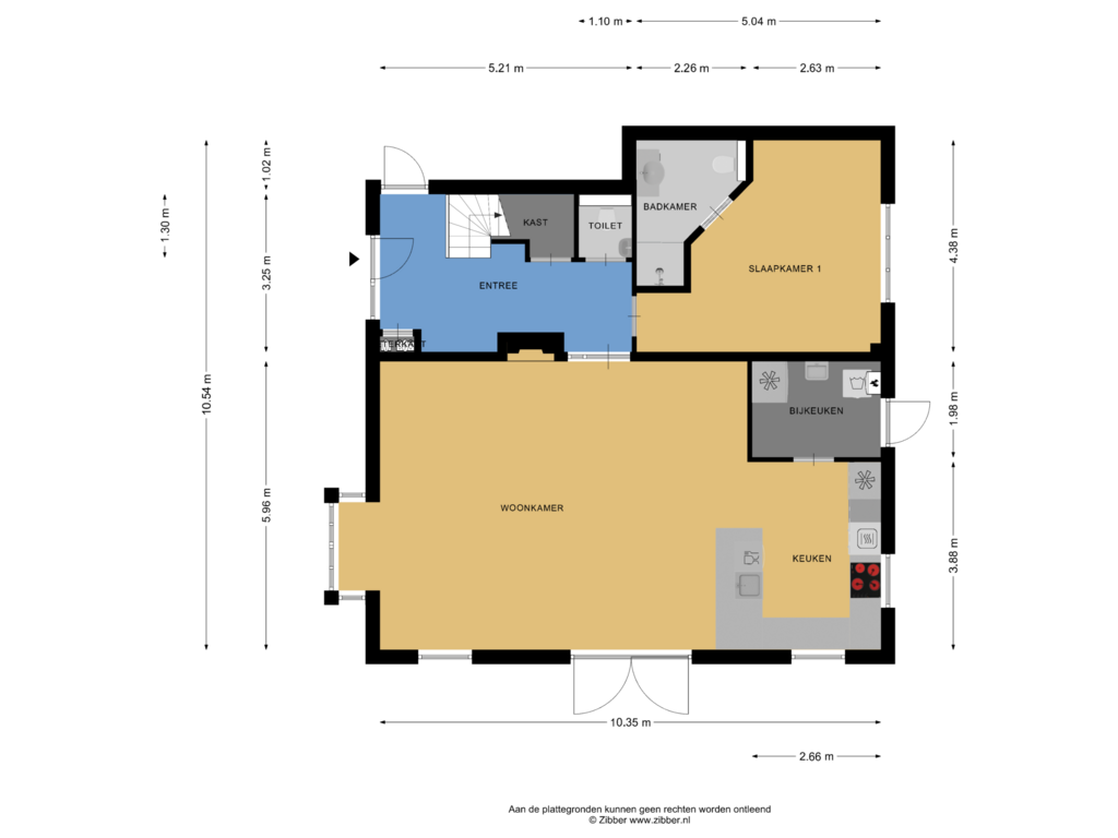 View floorplan of Begane Grond of Beekstraat 49