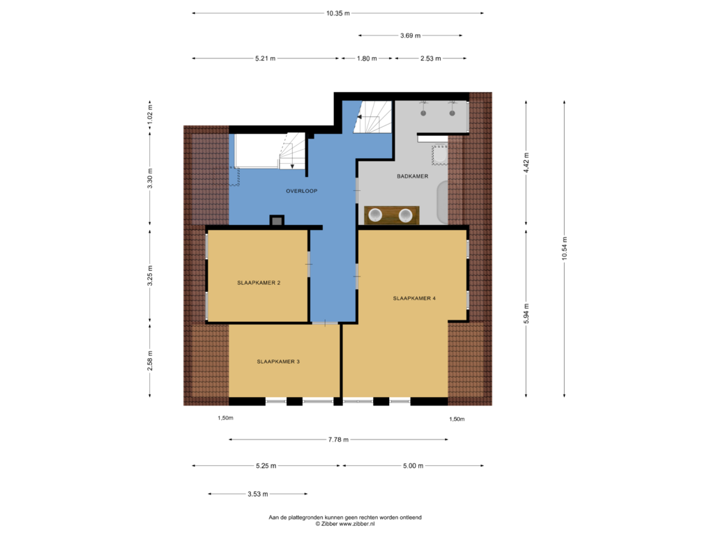 View floorplan of Eerste Verdieping of Beekstraat 49