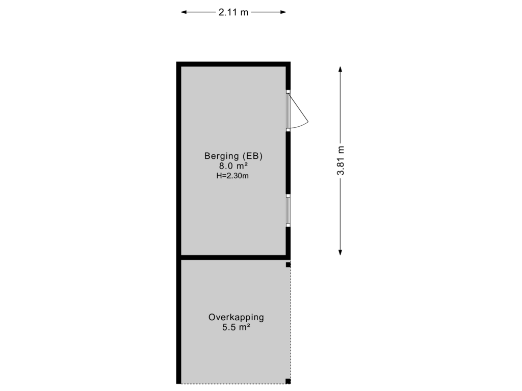 View floorplan of Berging of Ellen 24