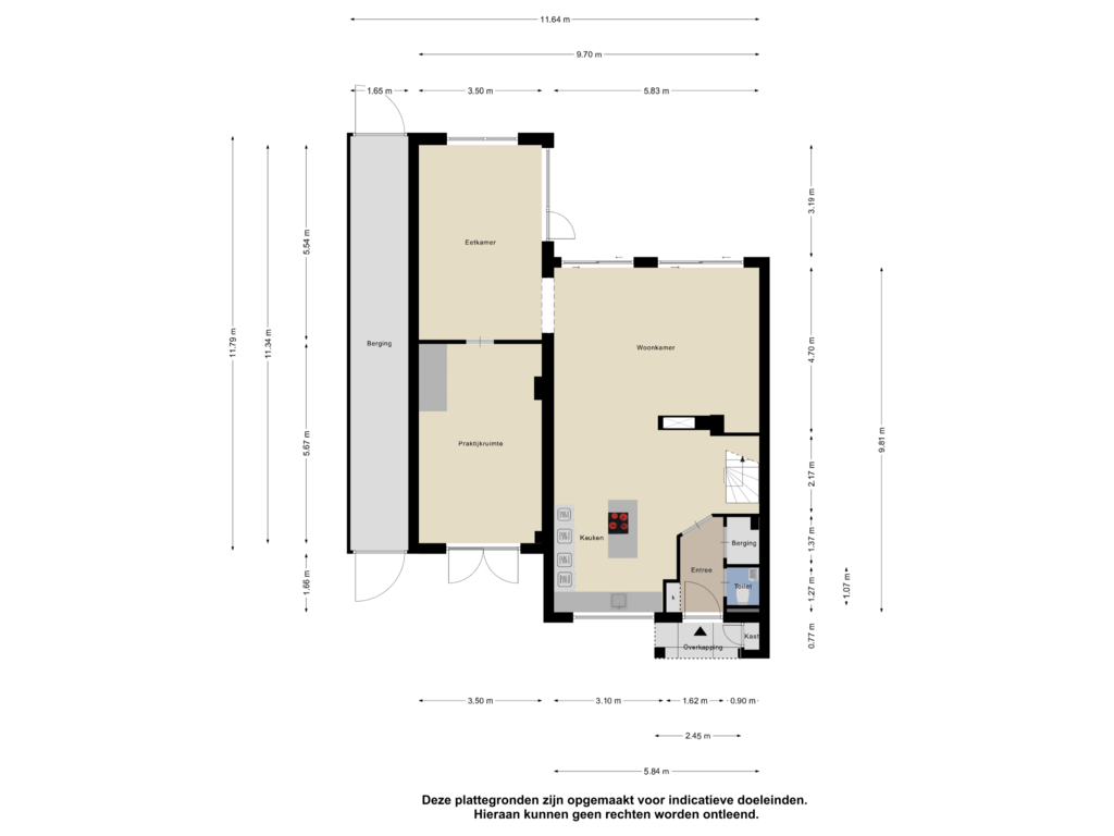 Bekijk plattegrond van Begane Grond van Struikheide 4-B