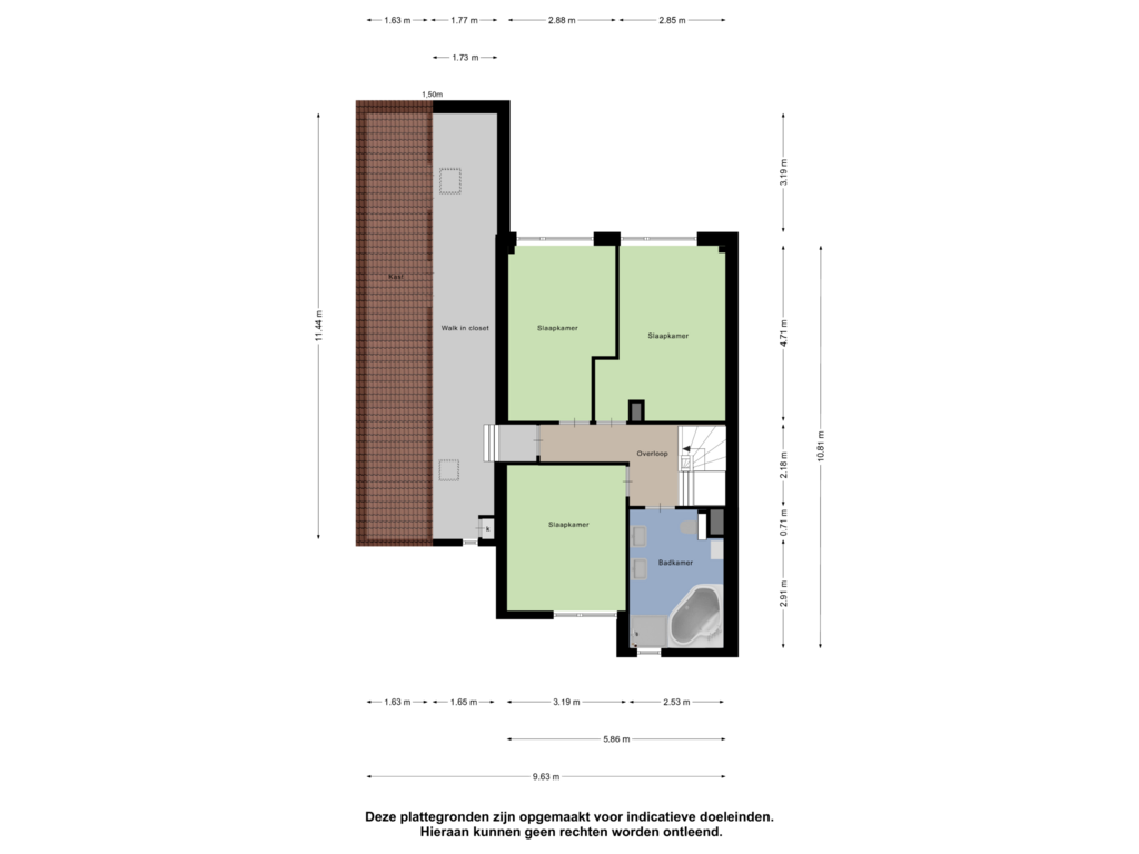 Bekijk plattegrond van Eerste Verdieping van Struikheide 4-B