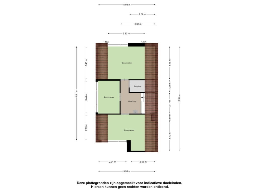 Bekijk plattegrond van Tweede Verdieping van Struikheide 4-B