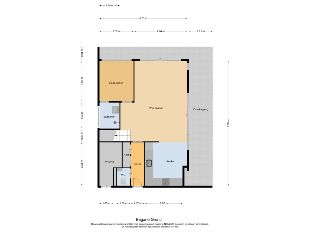 Bekijk plattegrond van Begane Grond van Immenweg 15-538