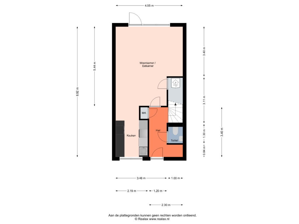 Bekijk plattegrond van Begane grond van Fort Heemstedestraat 11