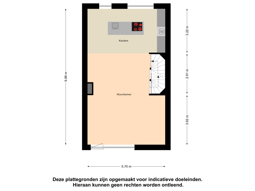 View floorplan of Eerste Verdieping of Zwaanpark 24