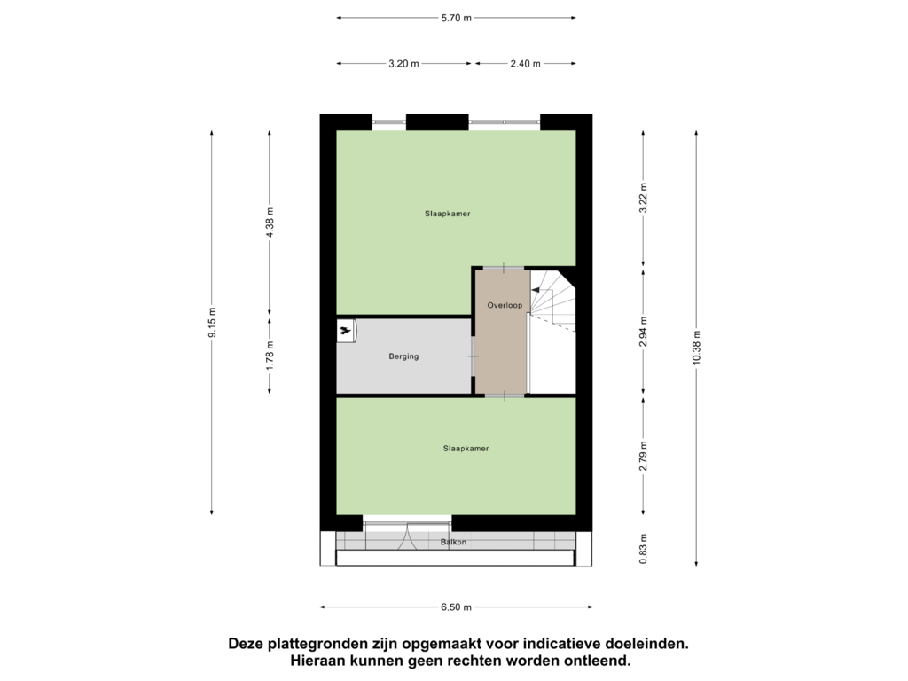 View floorplan of Derde Verdieping of Zwaanpark 24