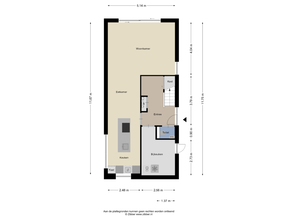 Bekijk plattegrond van Begane Grond van Sprengenberg 26