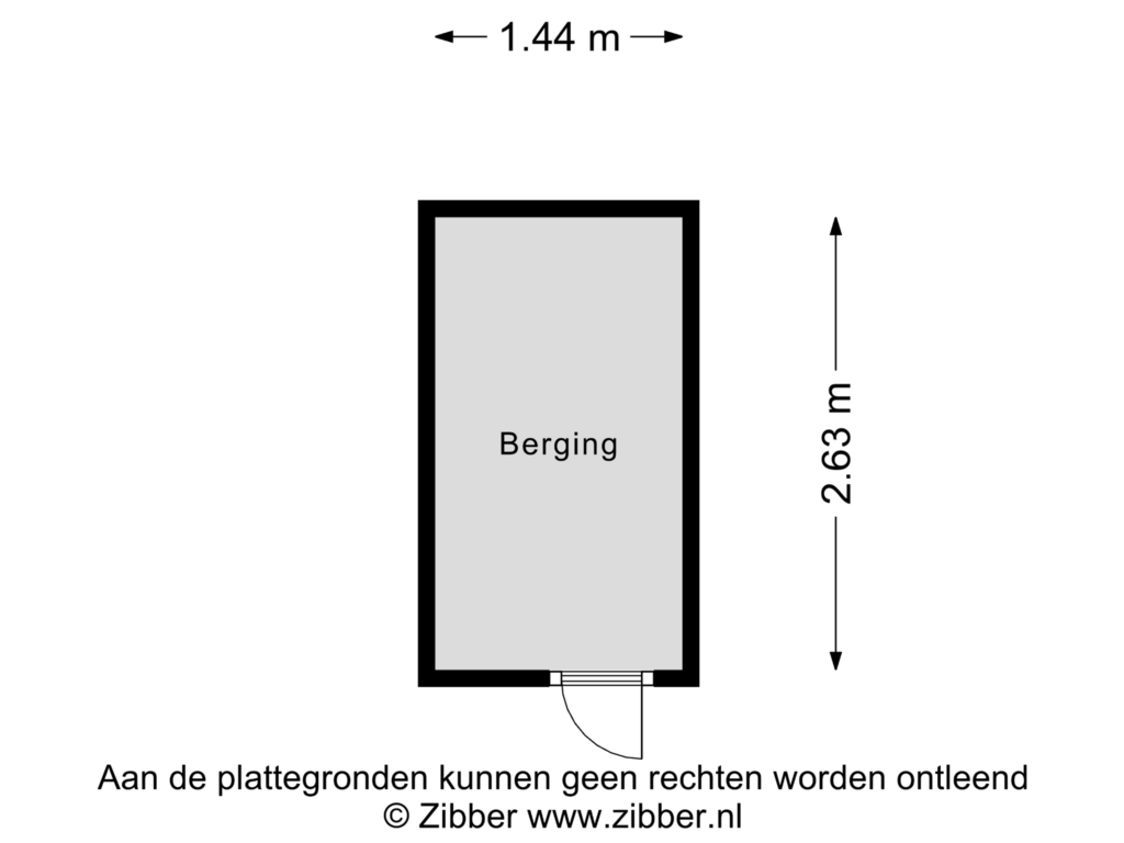 Bekijk plattegrond van Berging van Sprengenberg 26