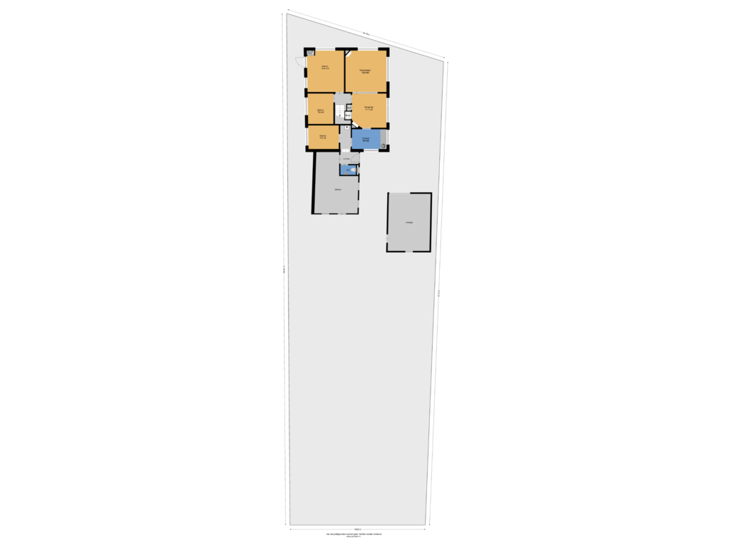 Bekijk plattegrond van Begane Grond Met Kavel van Kerkstraat 26