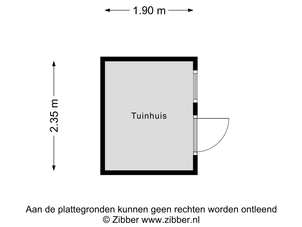 View floorplan of Berging of Aalsburg 2954