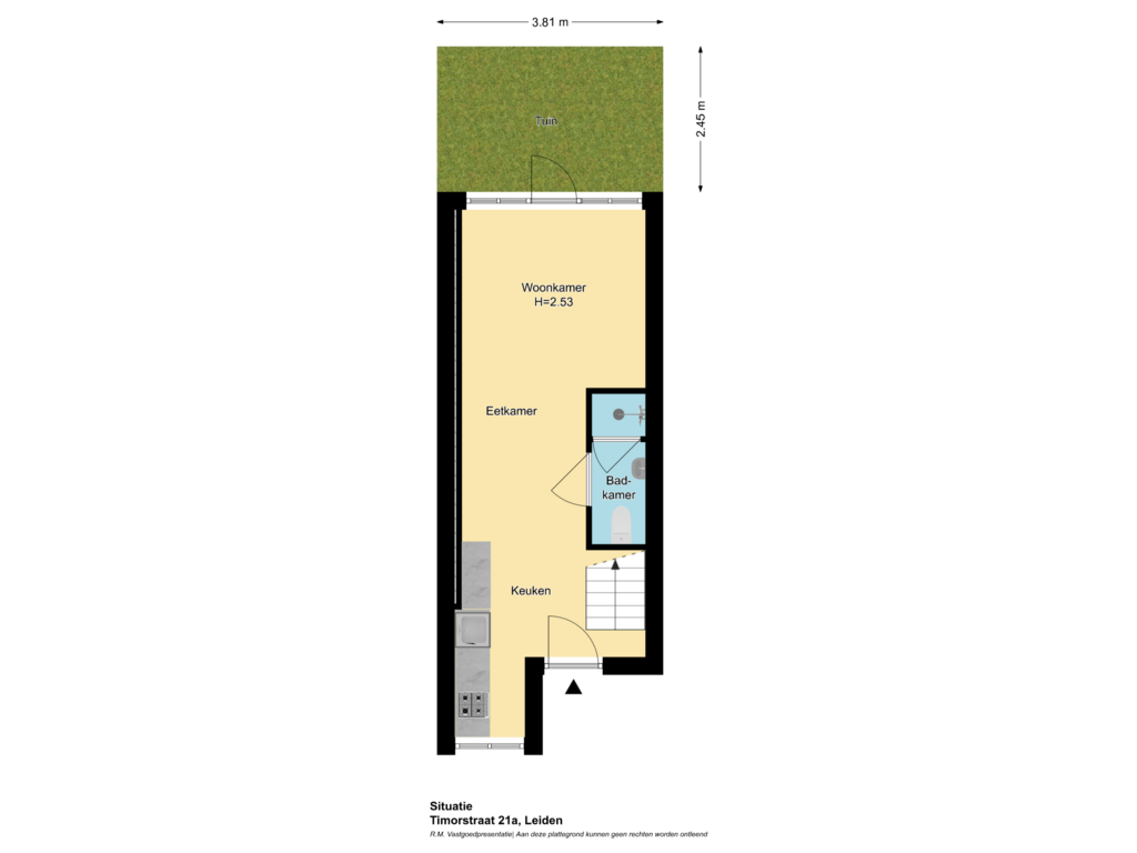 Bekijk plattegrond van Situatie van Timorstraat 21-A