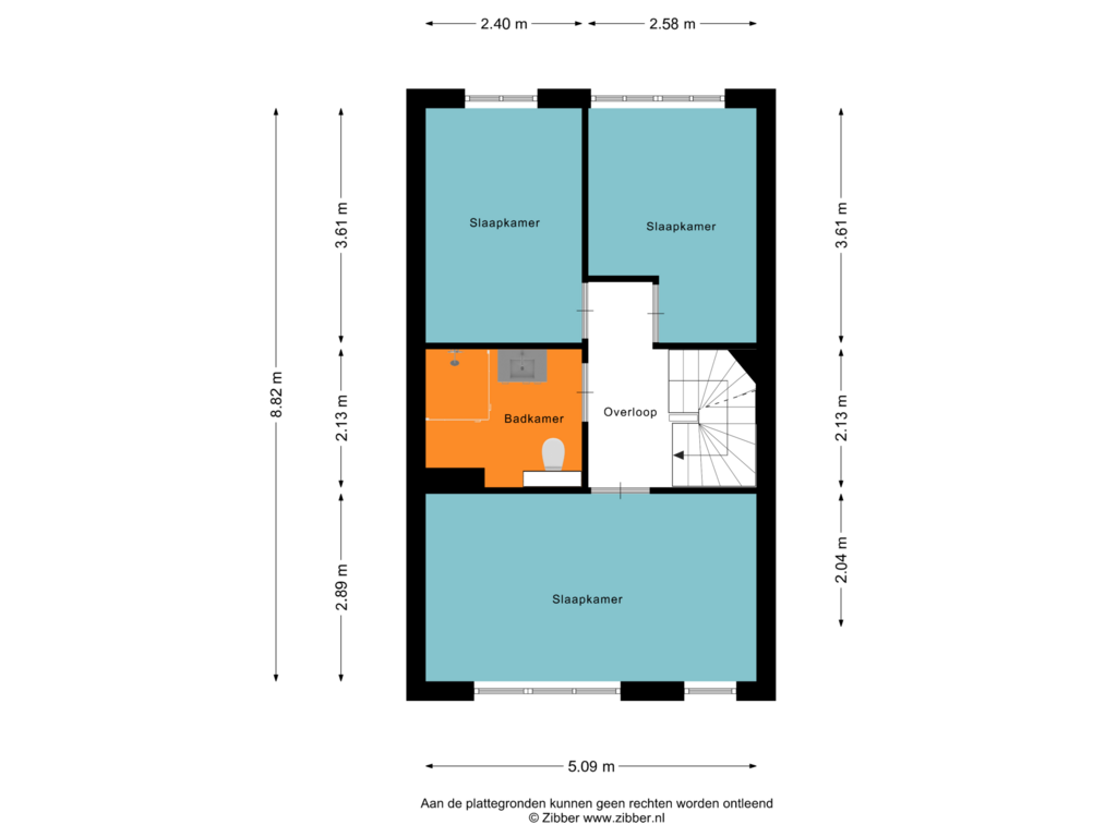 Bekijk plattegrond van Eerste verdieping van Statenlaan 122