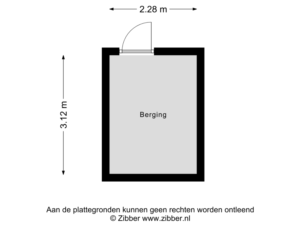 Bekijk plattegrond van Berging van Statenlaan 122