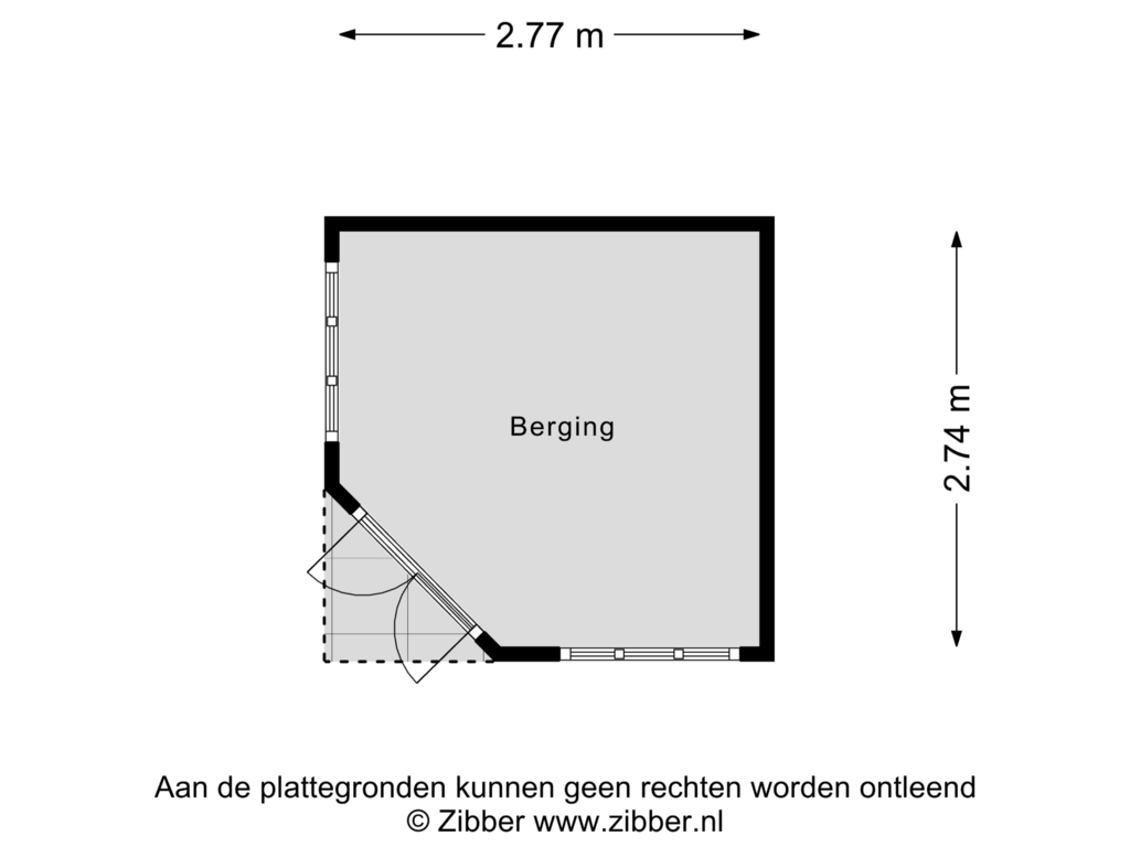 View floorplan of Berging of Slochterwaard 227