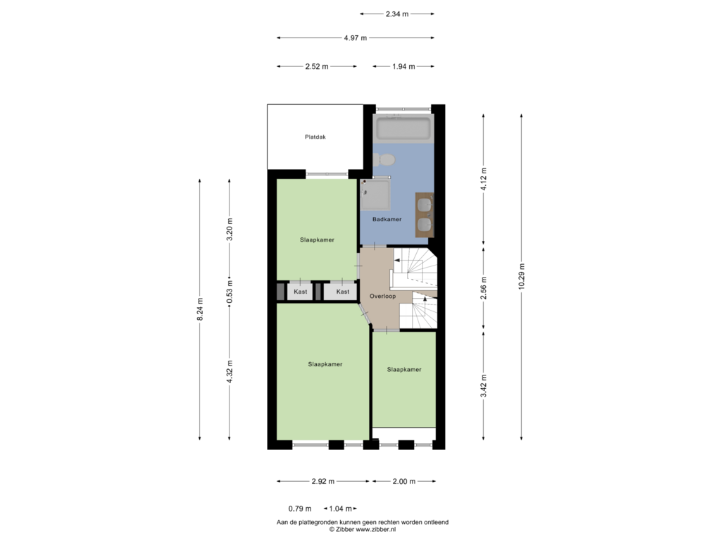 Bekijk plattegrond van Eerste Verdieping van Kuipersdijk 205