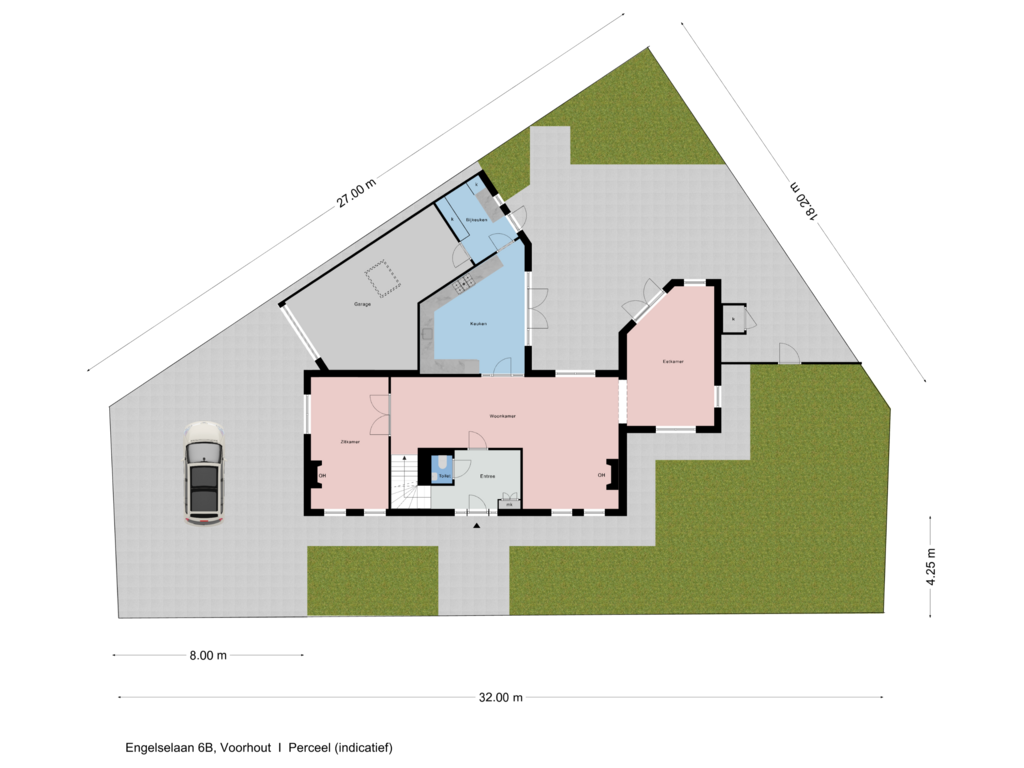 Bekijk plattegrond van Perceel van Engelselaan 6-B