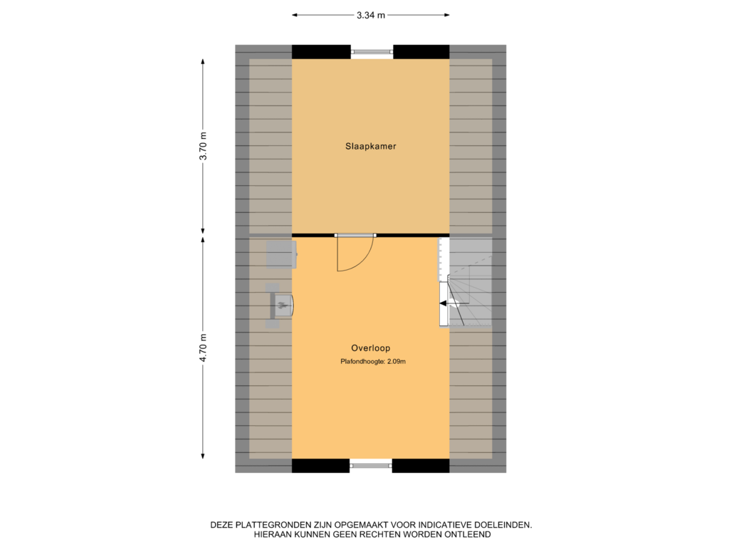 Bekijk plattegrond van 2e verdieping van Westerveldstraat 20